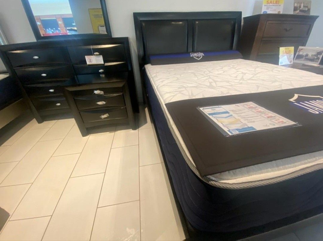 EMILY BLACK BEDROOM SET ONLY $699