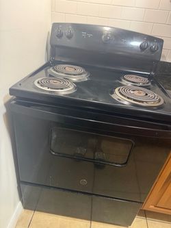 GE Black Electric Range Stove