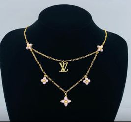 New 18k stainless steel gold necklace comes with dust bag
