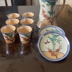 Vintage Japan lusterware teapot