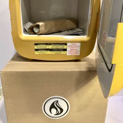 Yellow Hot Box Heated Storage Unit – Holds 9 Cans – 10x10x10 – New In Box