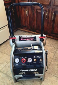 4.5 Gal. 175 PSI Portable Electric Oil-Free Quiet Twin Stack  Air Compressor w/2-Quick Couplers