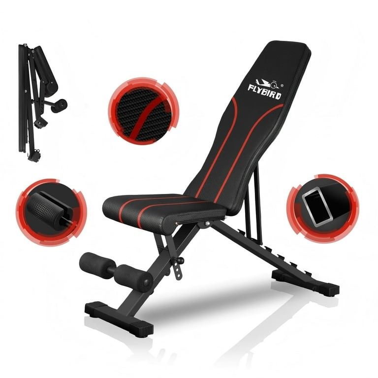 NEW FLYBIRD Adjustable Weight Bench – NO BOX
