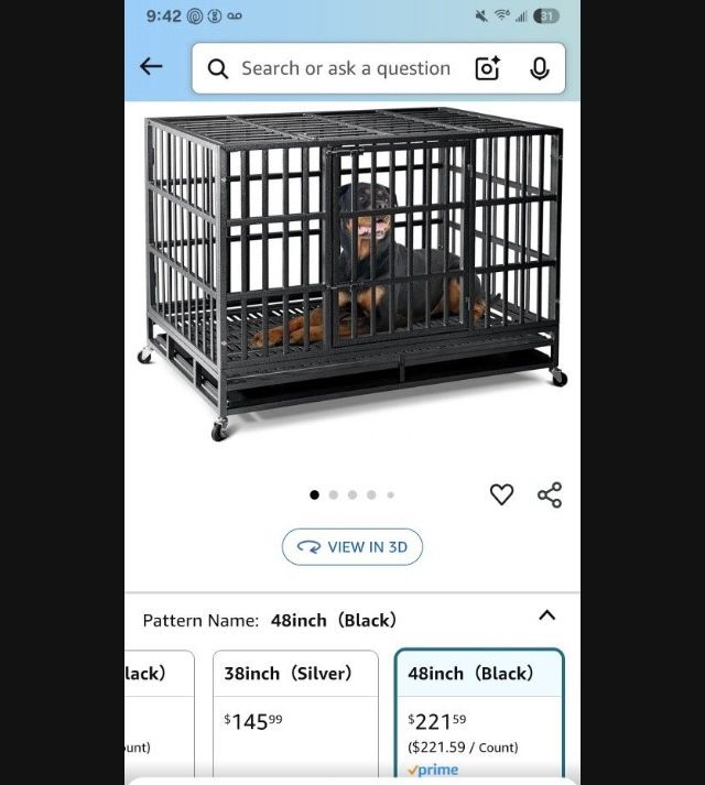 XL Dog crate
