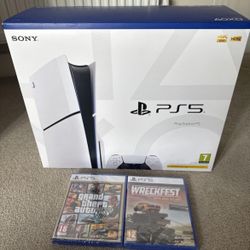 System Sony Console Bundle- 1TB- With Two Games  And Accessories 
