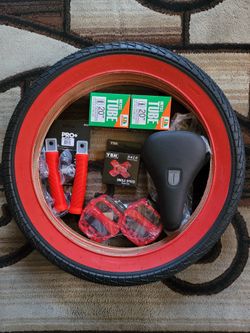 NEW Bicycle Bmx Parts Bundle 20" Red
