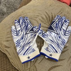 Cowboy football gloves