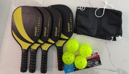 NEW - GoSports Pickleball Paddle Set with Balls and Bag