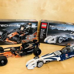 LEGO 2 Sets Technic Pull Back Racers