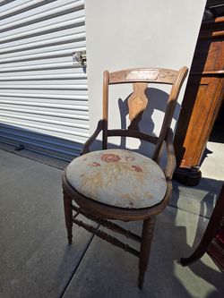 antique  vintage  dining  chair wood