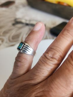 Size 6 anillo de plata 925antiguo