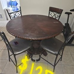 $75 Dinner Table With Four Chairs 