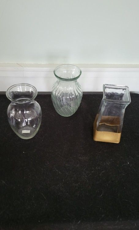 3 Flower Vases