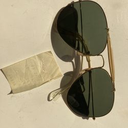 Cool vintage aviator Ray Ban 1986 Top Gun receipt eyeglasses sun glasses tinted pilot style 