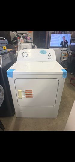Gas dryer Amana white 6.5 cu ft w 29”