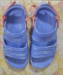Purple EVA Sandals with Pink Straps SIZE 8
