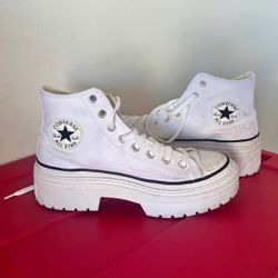 Like NEW - Custom Chuck Taylor All Star Lugged Heel Platform - Size 9