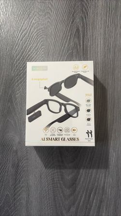 AI Smart Glasses with 8MP Camera, wifi, video