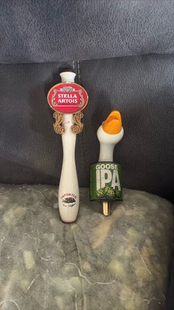 Beer tabs goose ipa and Stella Artois
