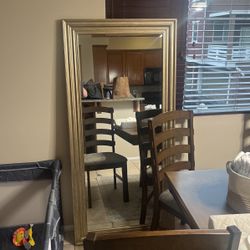 Gold Floor Mirror 