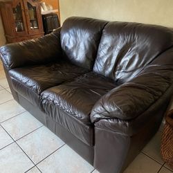 2 Leather Sofas