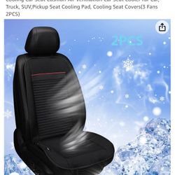 Cooling Car Seat Cushion-Air Ventilation Car Seat Cooler for Car, Truck, SUV,Pickup Seat Cooling Pad, Cooling Seat Covers(3 Fans 2PCS)