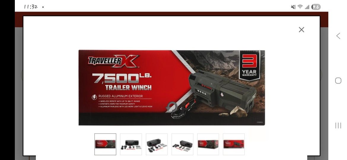 Traveler X WINCH 7500 LBS