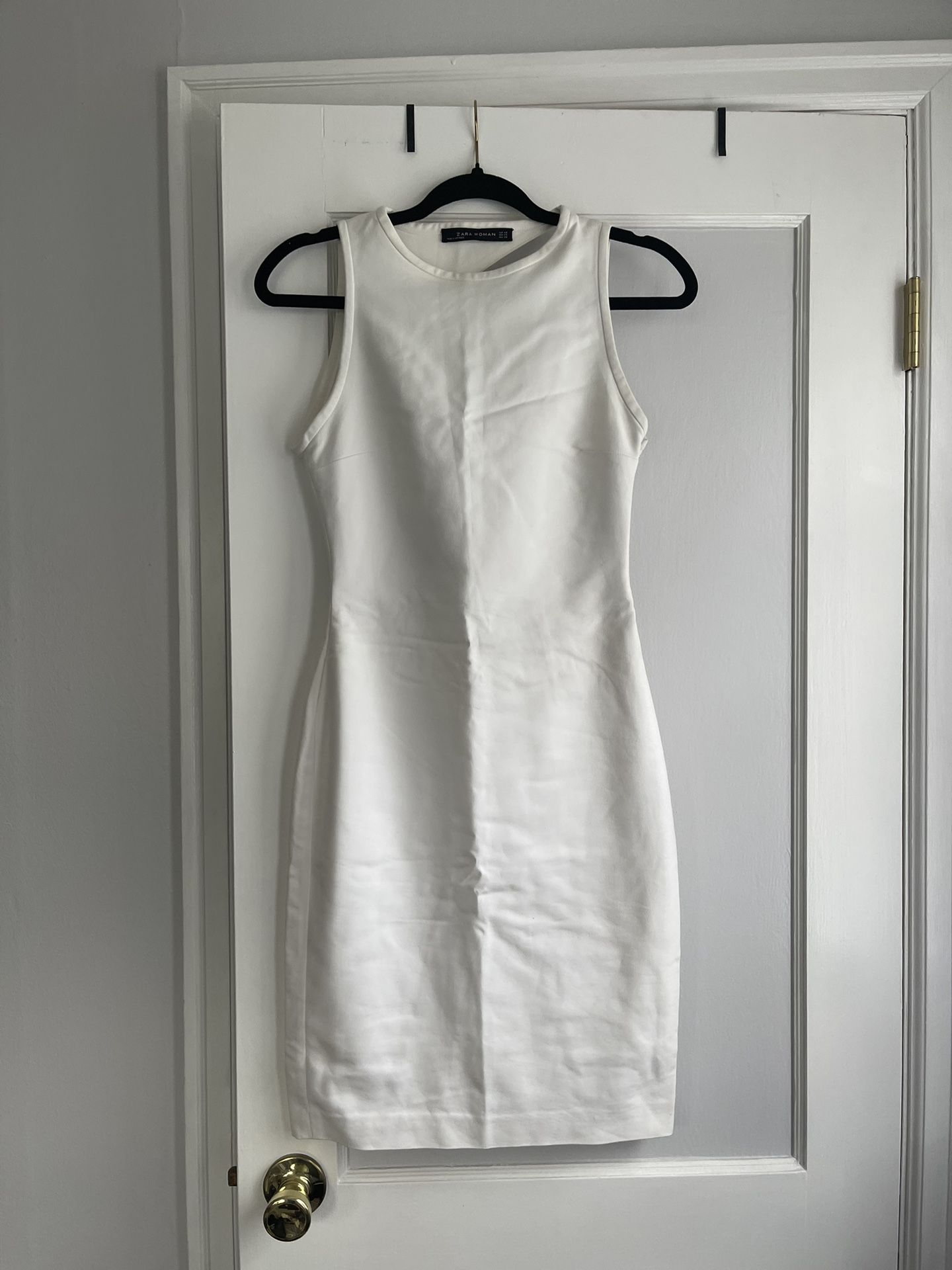 Zara Woman White Fitted Dress – XS