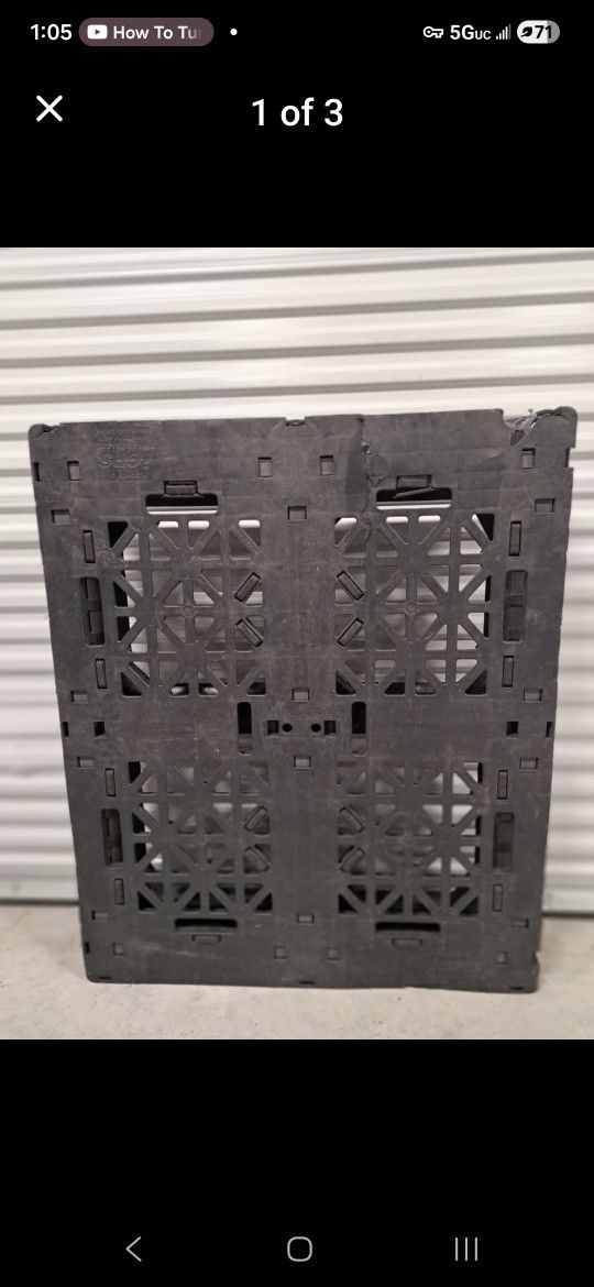 Heavy Duty Steel Metal Reinforced Plastic Pallets 40x48x6