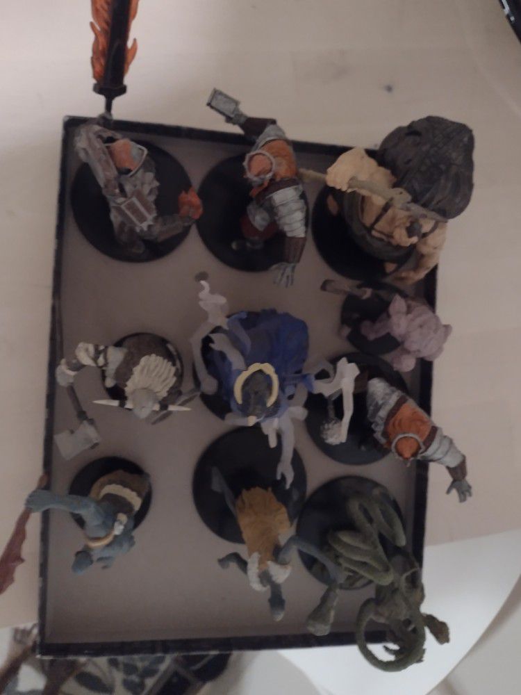 Dungeons And Dragons Game Board And Figures