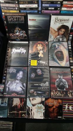 DVDs of musical artists