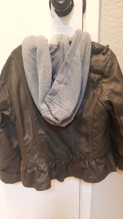 Girl leather jacket size 7