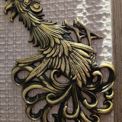 Decorative Metal Wall Art – Pair of Birds (Gold & Black Finish)