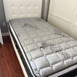 Twin Size Pillow Top Bamboo Brand Mattress New 