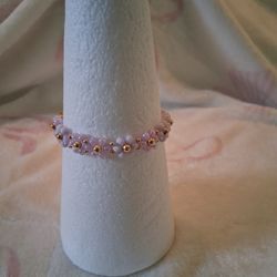 Lavender Daisy Bracelet 