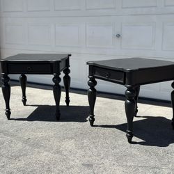 2 Black End Tables