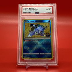 Pokemon Cards Radiant Blastoise PSA 8 NM
