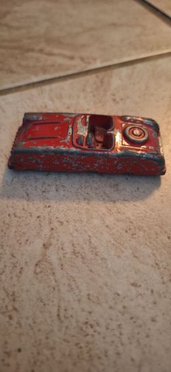1950's Vintage Toy Midgetoy Rockford, IL Metal Red Edsel Convertible passenger CAR diecast U.S.A.
