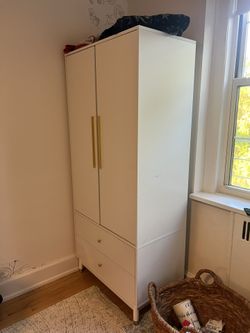 Closet Armoire With Drawers Storage Cabinet 