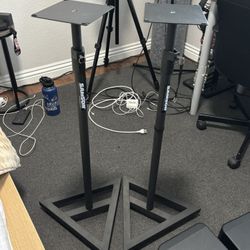 Set of 2 samson studio monitor speaker stands 