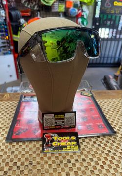 BOMBER BUZZ-BOMB GREEN MIRROR PL SAFETY LENS