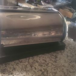 Vintage Stainless Steel Bread Box