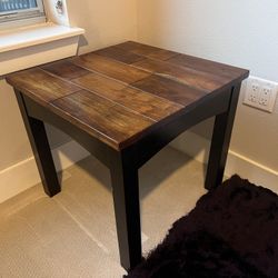 Solid Wood Side Table / Nightstand – Heavy, High Quality