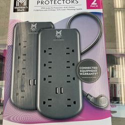 MM 2 Pack Surge Protectors 