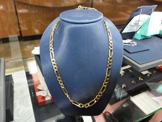 Figaro Chain - Yellow Gold 18k (.750) 35.1 grams 22 inch