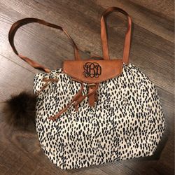 Tote Backpack Dalmatian Print ( New) 