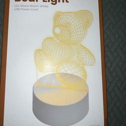 Retro 3 D Bear light new