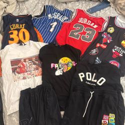 4 Jerseys  ,3 Tshirts ,Two Shorts 