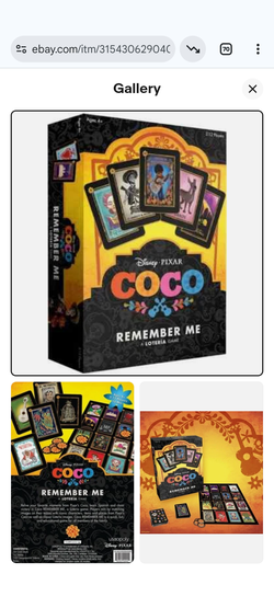 Disney Pixar Coco Remember Me Loteria Board Game Usaopoly New Sealed