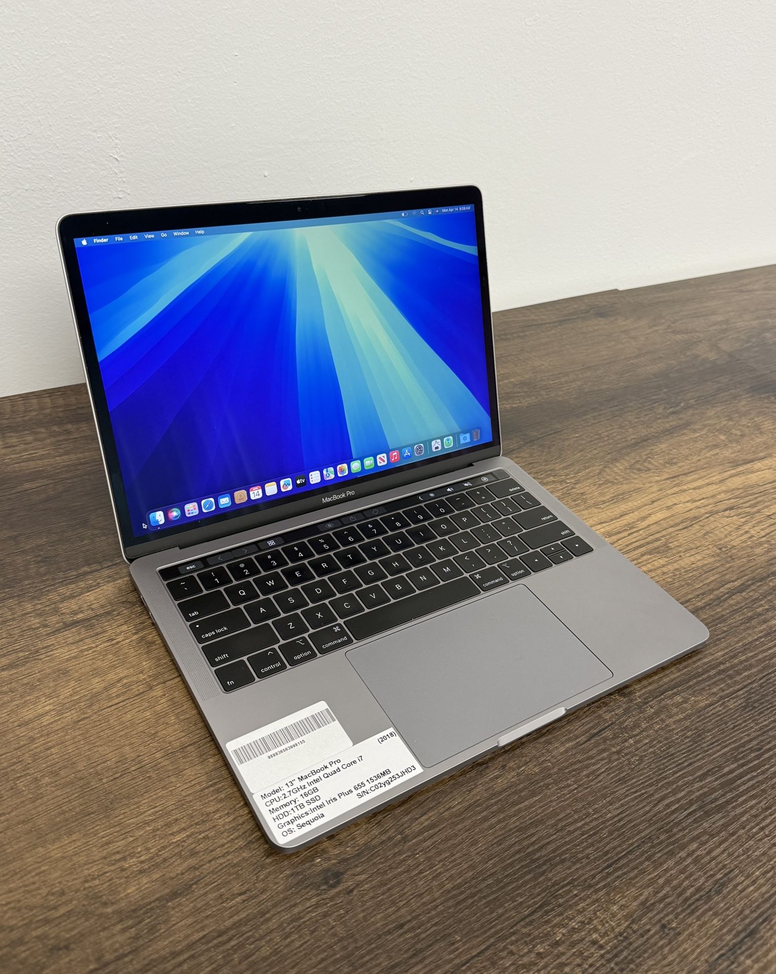 Intel Core I7 Macbook Pro 13 I7 16gb 1tb 2018 Apple MacBook Pro 13